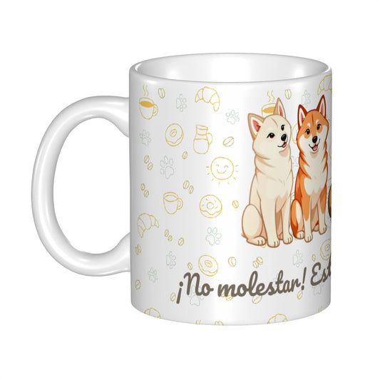 Taza de Cerámica Shiba Inu – ¡No molestar! Estoy en modo Shiba