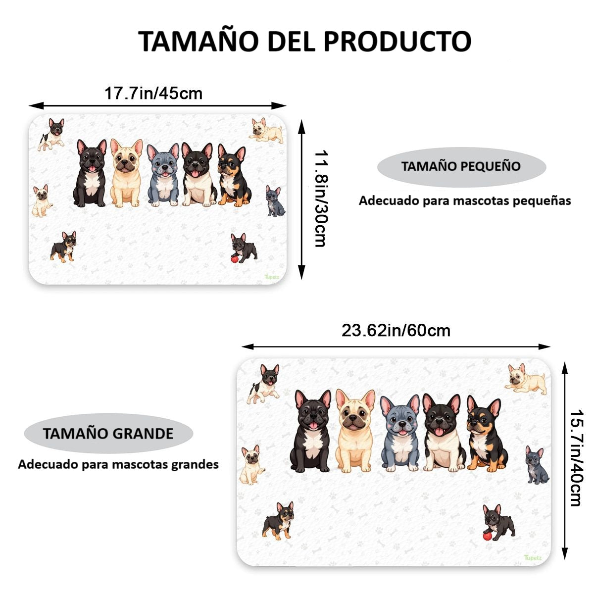 Tapete Impermeable para %%petName%% – Comodidad, Limpieza y Carisma Francés en Cada Comida
