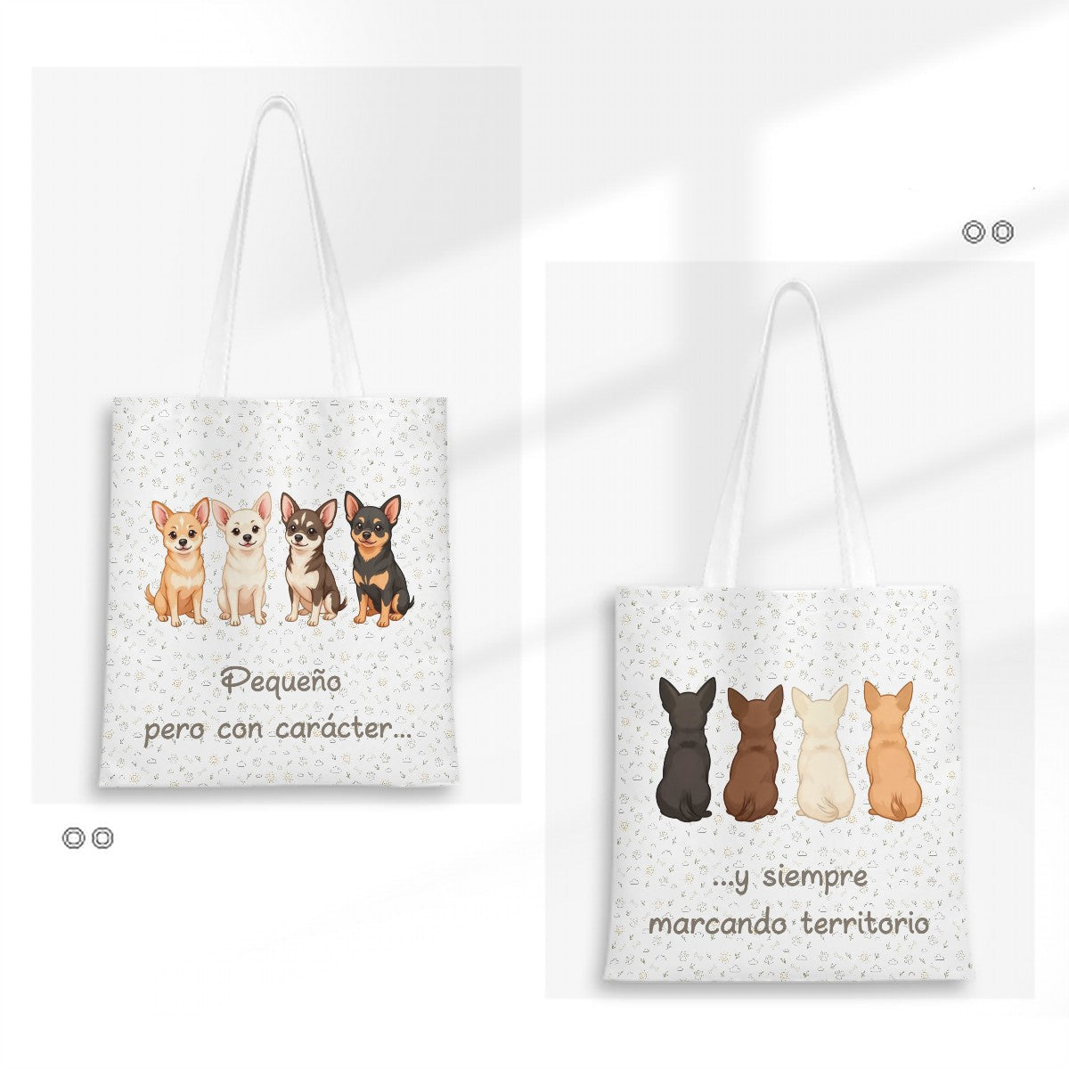 Bolsa Tote “Pequeño pero con carácter” – Estilo y Encanto para Quien Ama a %%petName%%