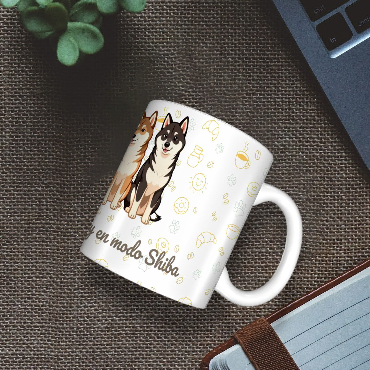 Taza de Cerámica Shiba Inu – ¡No molestar! Estoy en modo Shiba