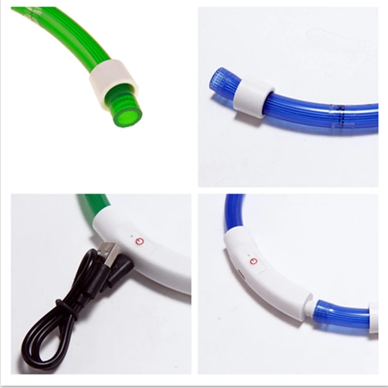 Collar LED Recargable para %%petName%% – Seguridad y Visibilidad en Cada Paseo