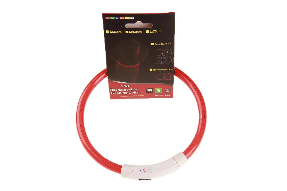 Collar LED Recargable para %%petName%% – Seguridad y Visibilidad en Cada Paseo