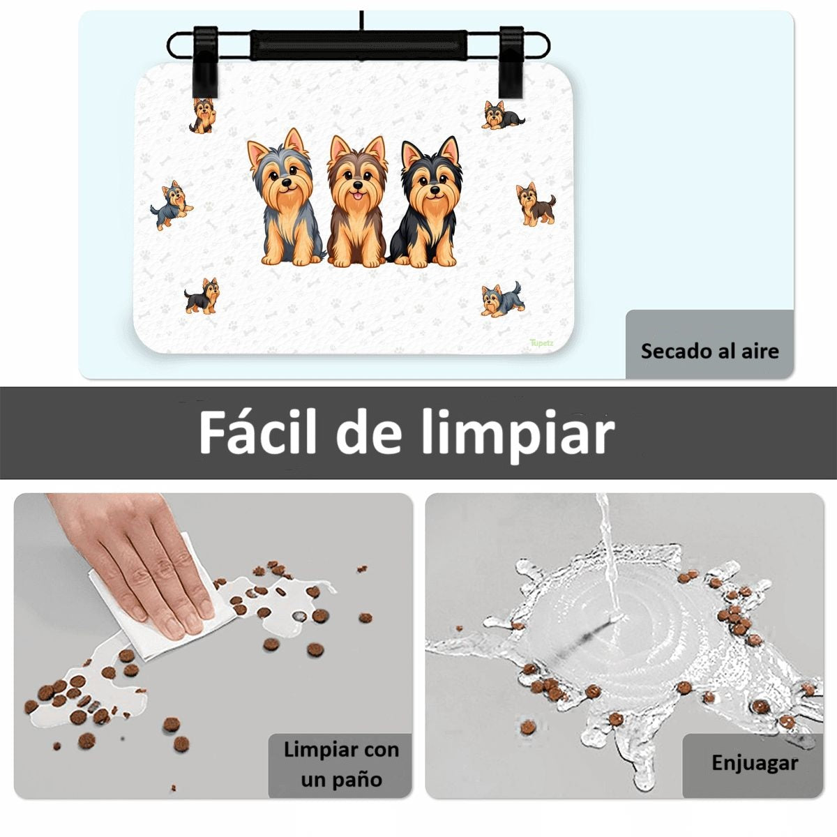 Tapete Impermeable para %%petName%% – Limpieza, Estilo y Comodidad para Cada Comida
