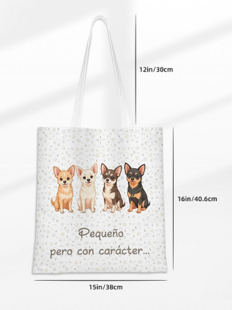 Bolsa Tote “Pequeño pero con carácter” – Estilo y Encanto para Quien Ama a %%petName%%