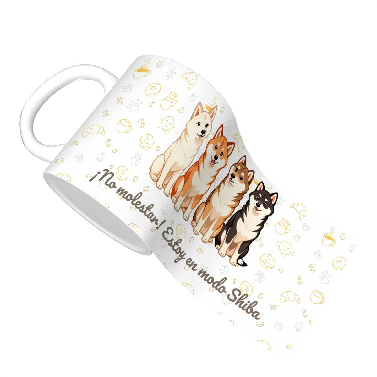 Taza de Cerámica Shiba Inu – ¡No molestar! Estoy en modo Shiba