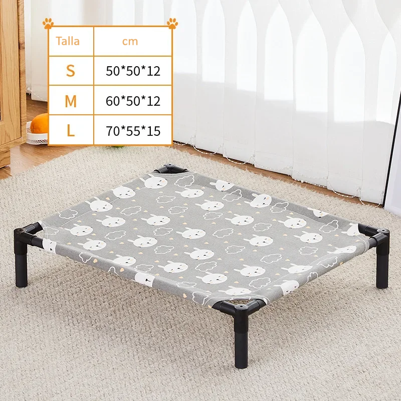 Cama Elevada Plegable para %%petName%% – Conforto, Frescura y Versatilidad en Cualquier Época del Año 🐾🛏️