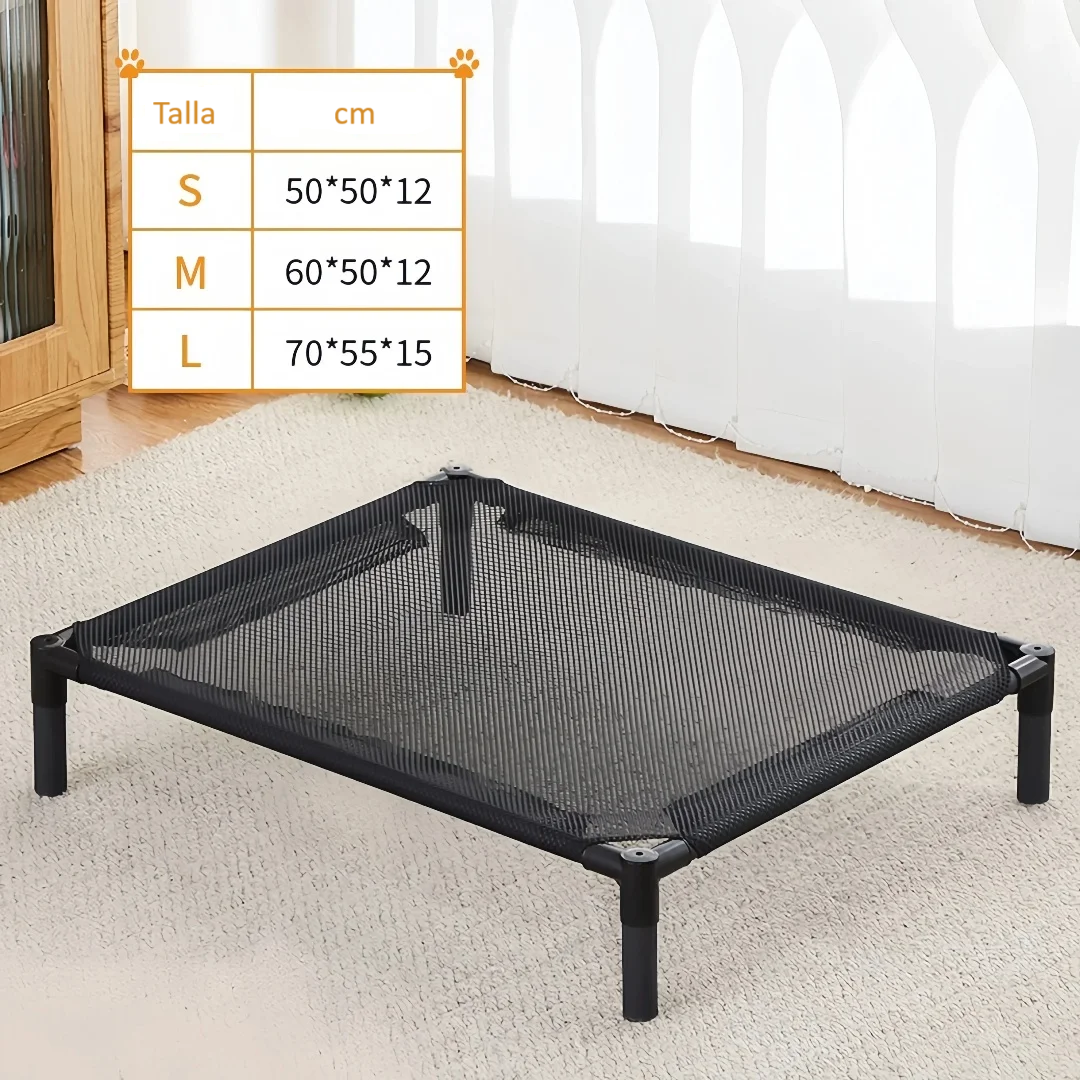 Cama Elevada Plegable para %%petName%% – Conforto, Frescura y Versatilidad en Cualquier Época del Año 🐾🛏️