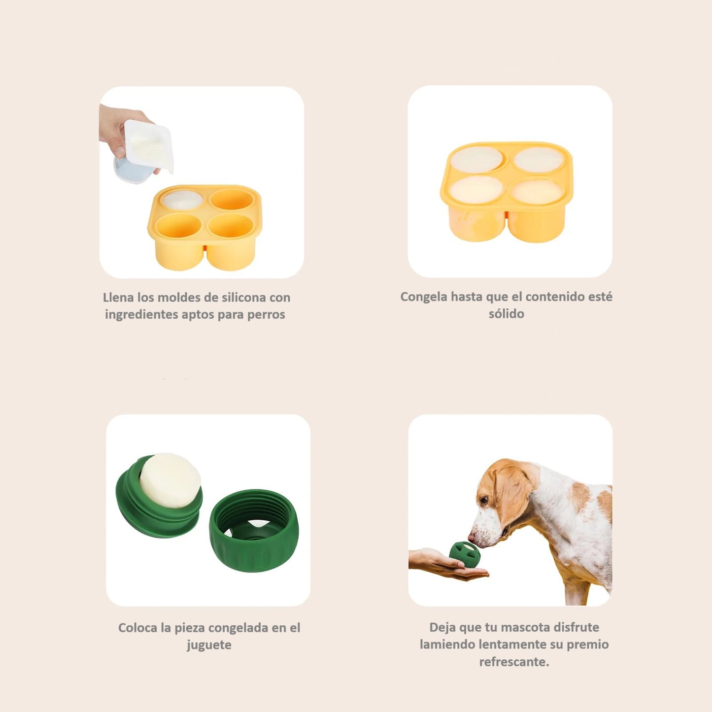 Juguete de Lamer con molde para congelar para %%petName%% – Diversión Refrescante y Antiestrés 🐾❄️