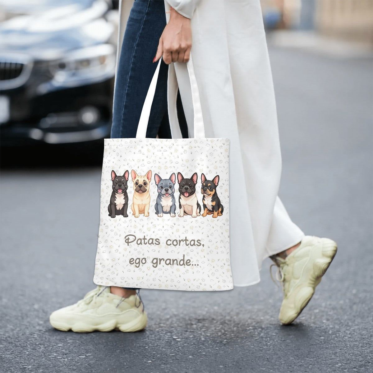 Bolsa Tote “Patas cortas, ego grande” – Actitud y Estilo para Quien Ama a %%petName%%