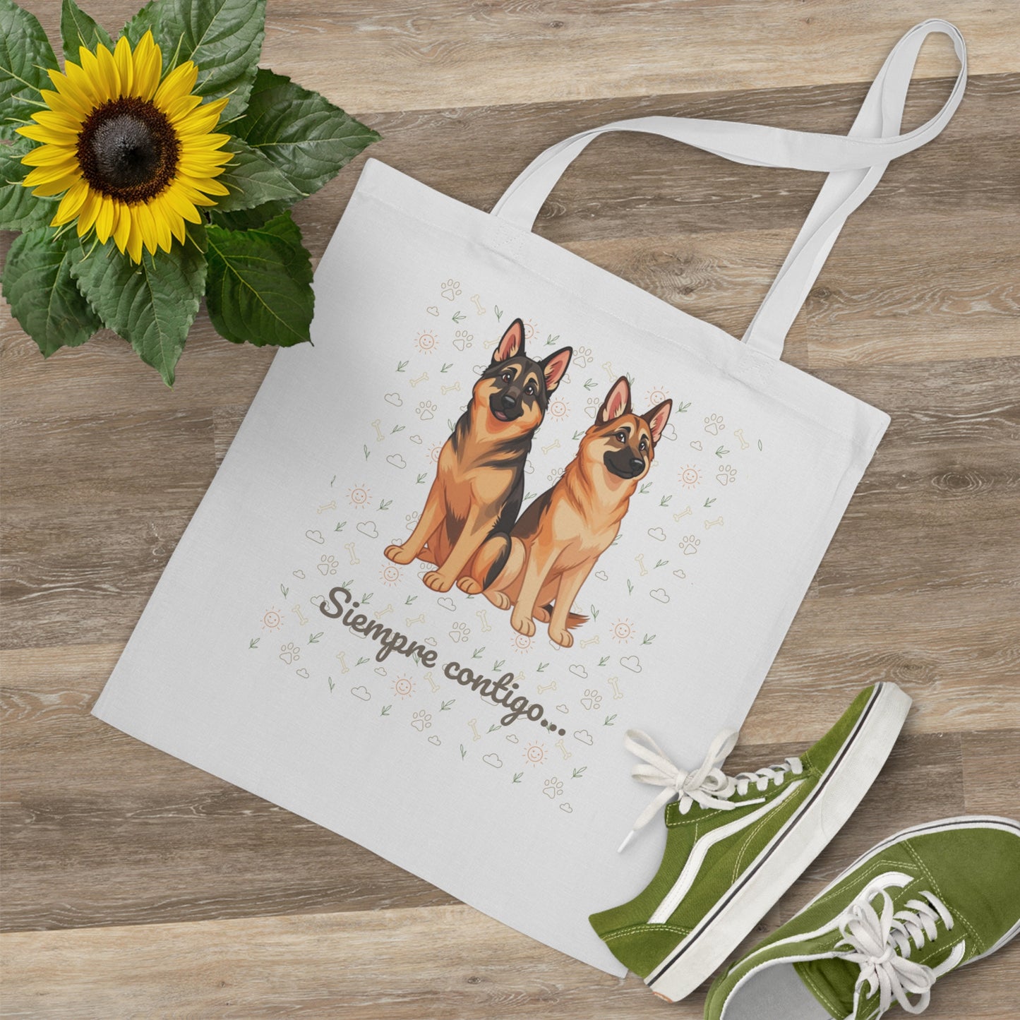 Bolsa Tote “Siempre contigo…” – Elegancia, Lealtad y Mucho Cariño Canino
