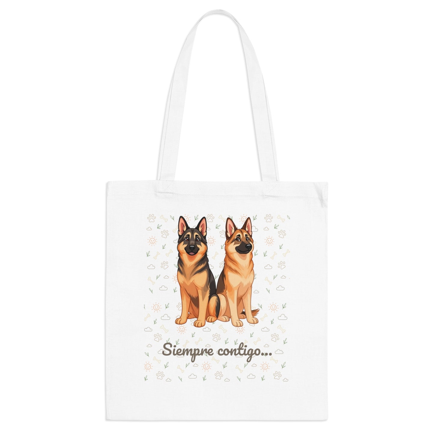Bolsa Tote “Siempre contigo…” – Elegancia, Lealtad y Mucho Cariño Canino
