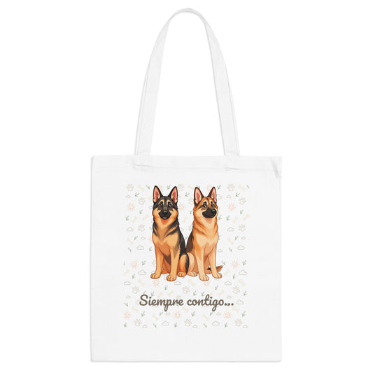 Bolsa Tote “Siempre contigo…” – Elegancia, Lealtad y Mucho Cariño Canino