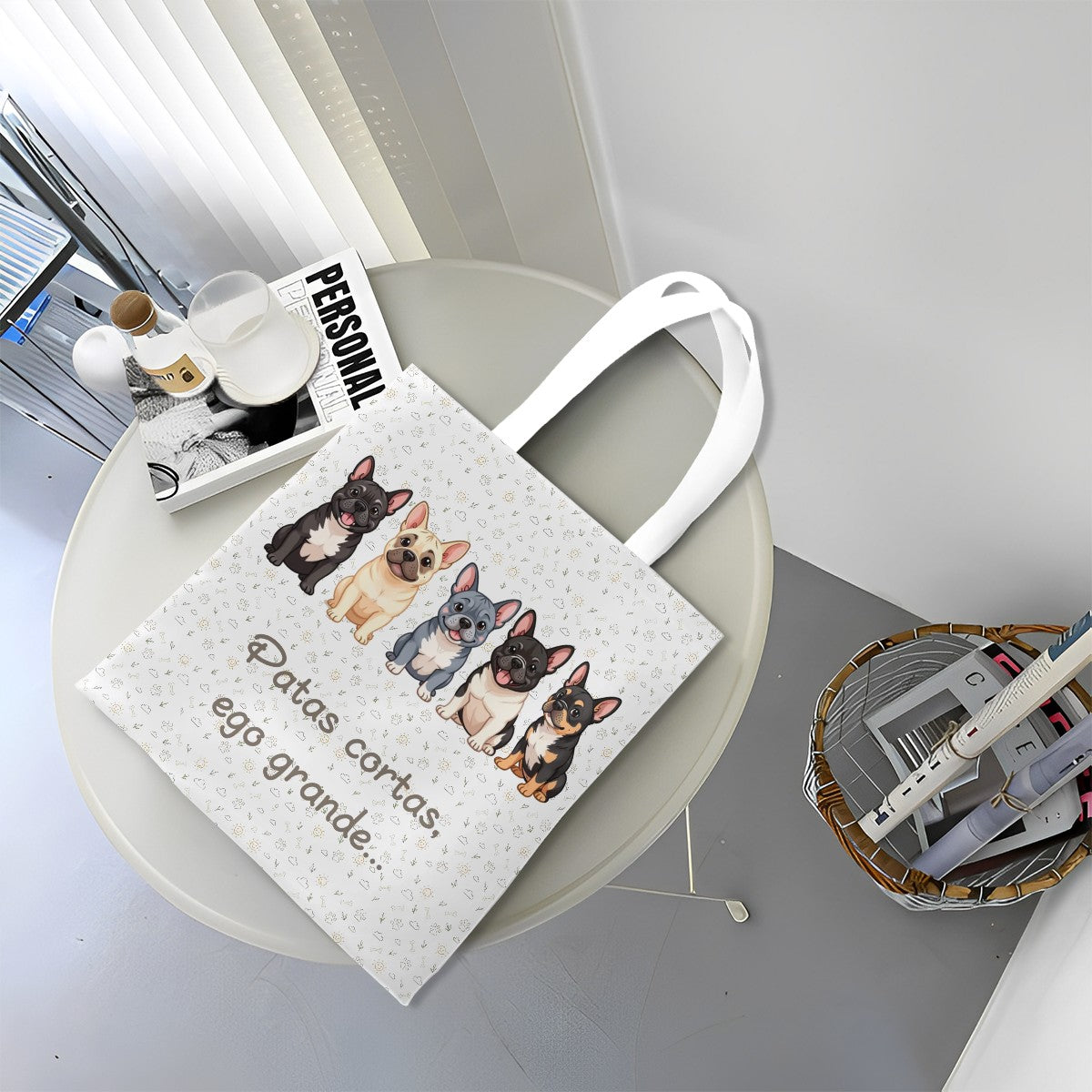 Bolsa Tote “Patas cortas, ego grande” – Actitud y Estilo para Quien Ama a %%petName%%