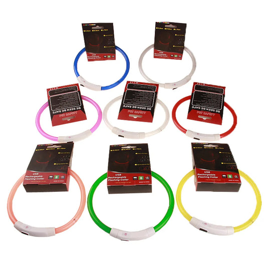 Collar LED Recargable para %%petName%% – Seguridad y Visibilidad en Cada Paseo