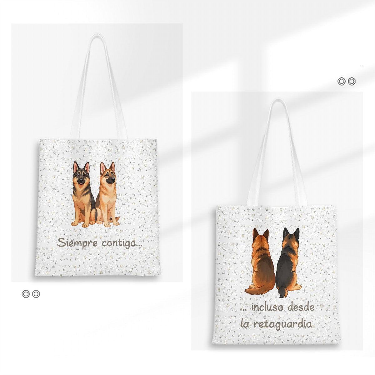 Bolsa Tote Pastor Alemán – Siempre Contigo, Incluso Desde la Retaguardia